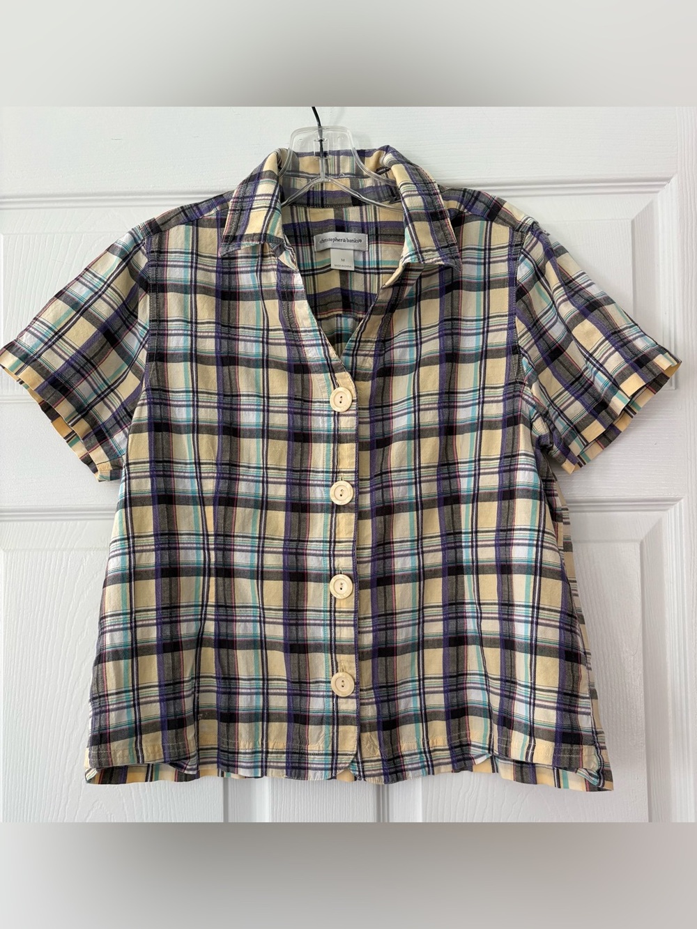 Christopher & Banks Plaid Button-Up women’s Shirt